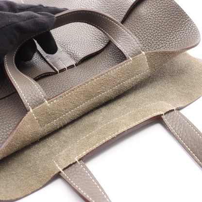 アルザン31 エタン ハンドバッグ トリヨンクレマンス グレーベージュ シルバー金具 2WAY T刻印 エルメス