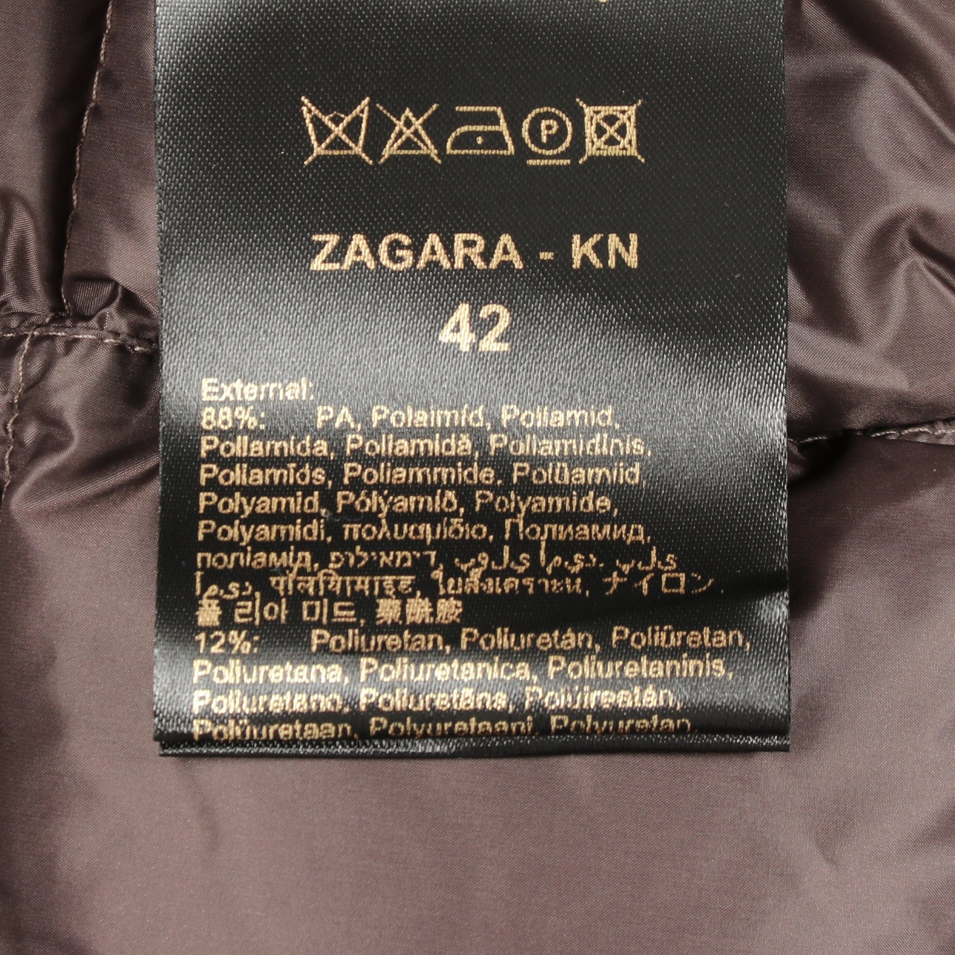 ZAGARA-KN ダウンコート ナイロン グレーブラウン ムーレー アウター MOORER