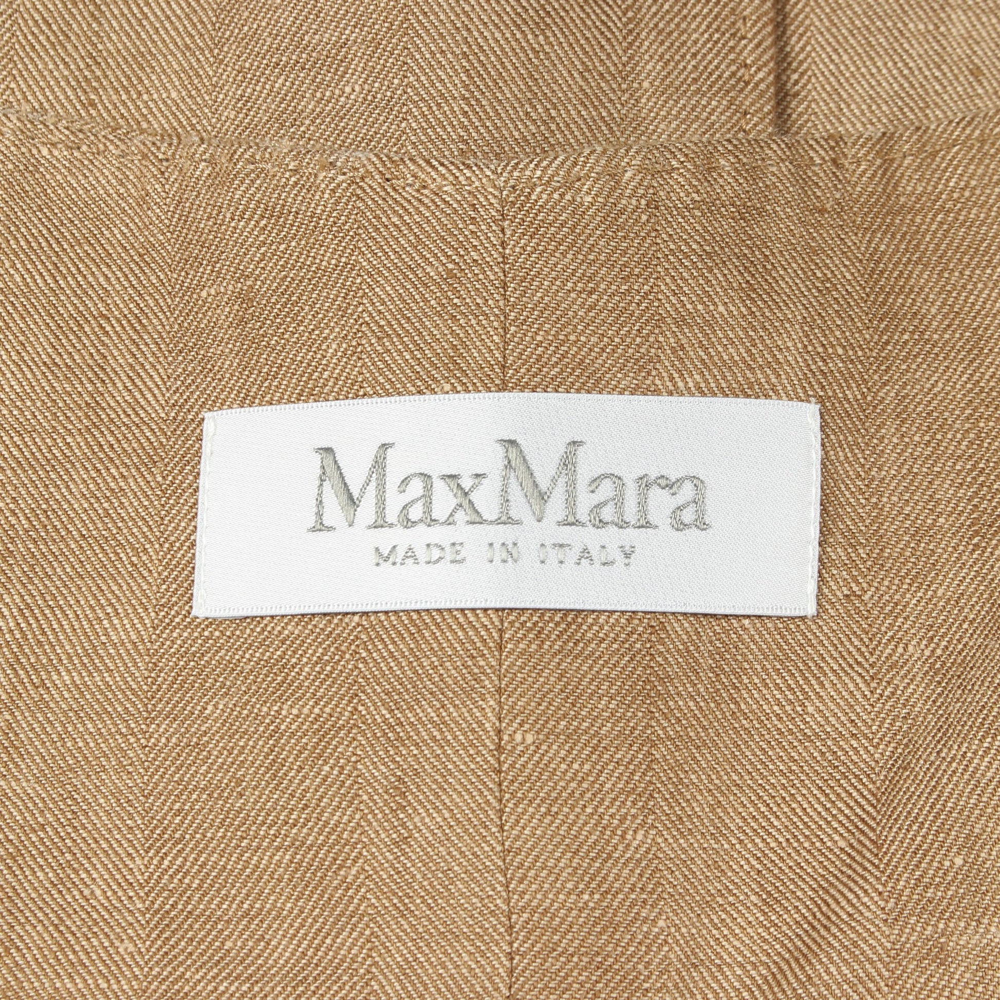 SAURO サウロ ピュア ジレ ベスト リネン ベージュ マックスマーラ アウター Max Mara