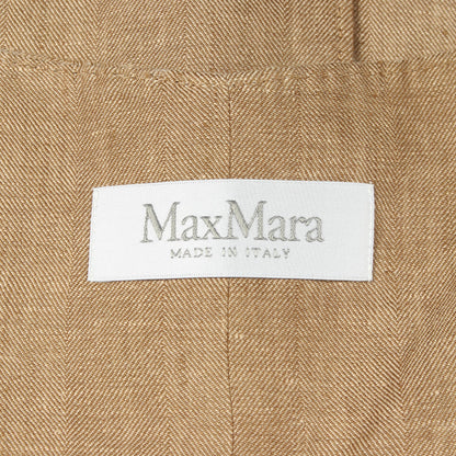SAURO サウロ ピュア ジレ ベスト リネン ベージュ マックスマーラ アウター Max Mara