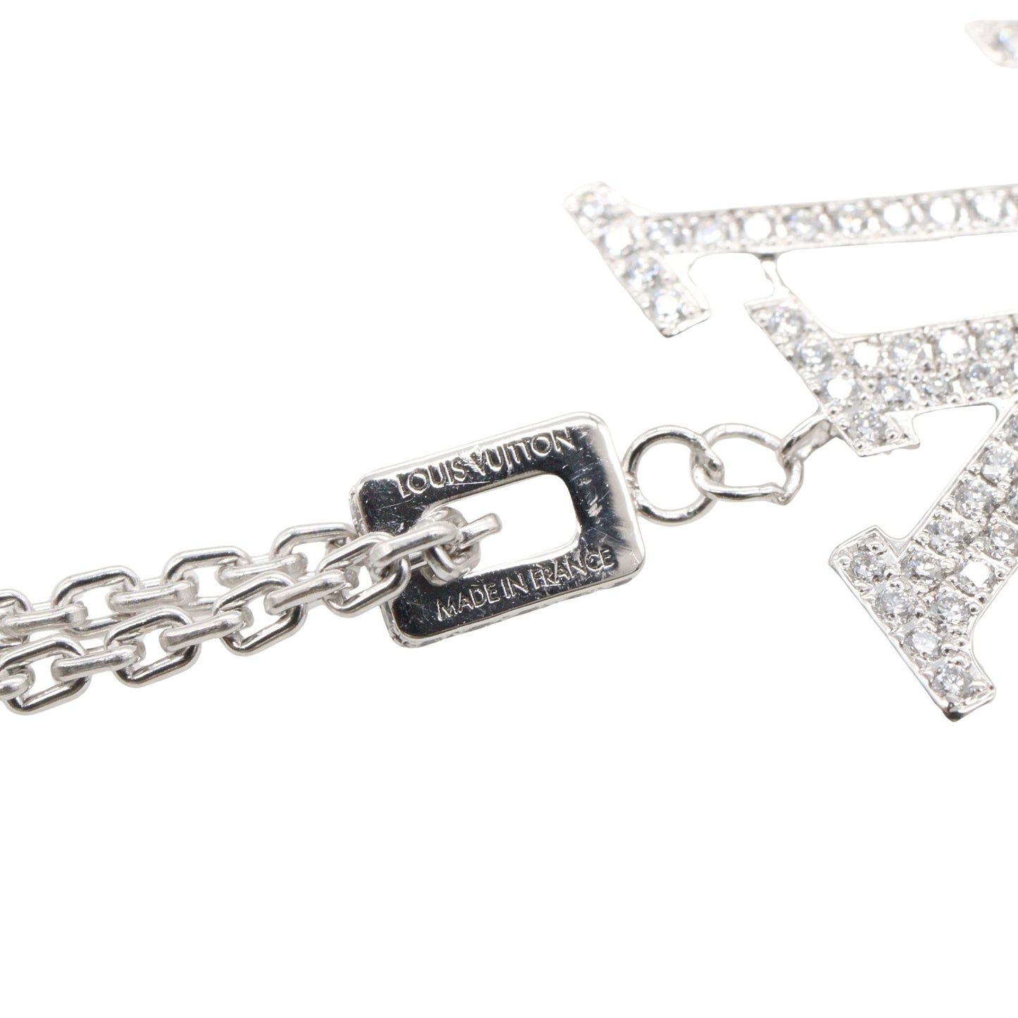 パンダンティフ ダイヤ ネックレス ネックレス K18WG ダイヤモンド ホワイトゴールド クリア ルイヴィトン アクセサリー LOUIS VUITTON