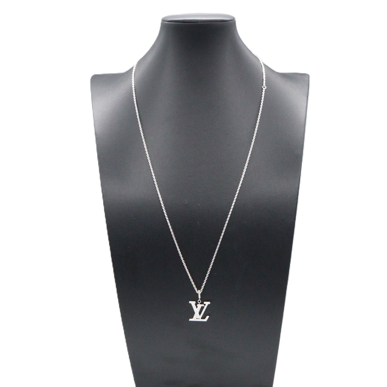 パンダンティフ ダイヤ ネックレス ネックレス K18WG ダイヤモンド ホワイトゴールド クリア ルイヴィトン アクセサリー LOUIS VUITTON