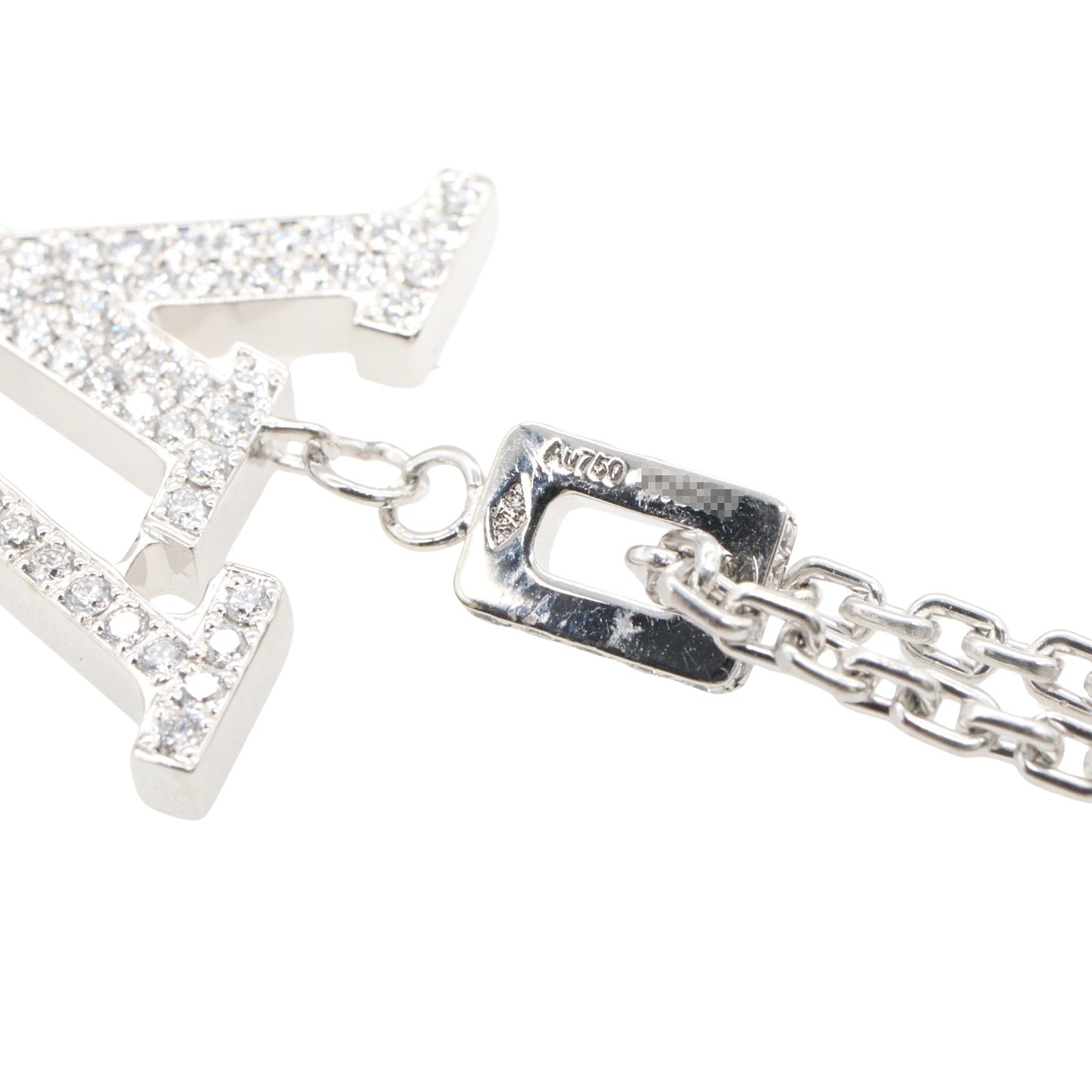 パンダンティフ ダイヤ ネックレス ネックレス K18WG ダイヤモンド ホワイトゴールド クリア ルイヴィトン アクセサリー LOUIS VUITTON