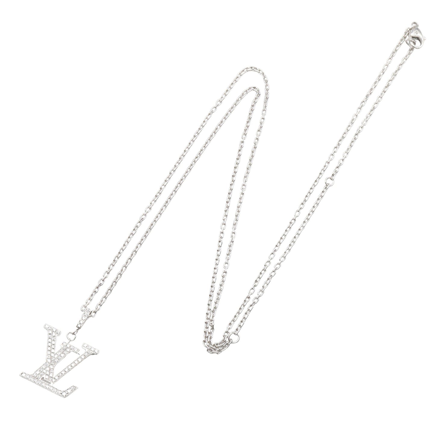 パンダンティフ ダイヤ ネックレス ネックレス K18WG ダイヤモンド ホワイトゴールド クリア ルイヴィトン アクセサリー LOUIS VUITTON