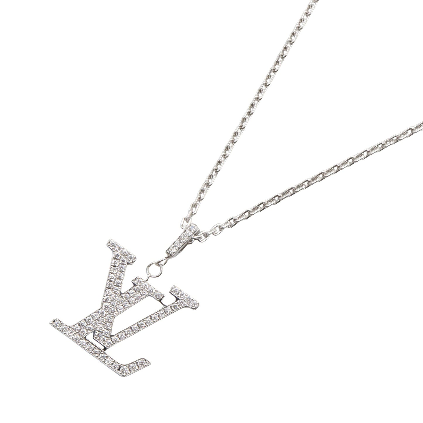パンダンティフ ダイヤ ネックレス ネックレス K18WG ダイヤモンド ホワイトゴールド クリア ルイヴィトン アクセサリー LOUIS VUITTON