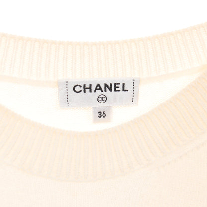 ココマーク ニット カシミヤ オフホワイト マルチカラー シャネル トップス CHANEL
