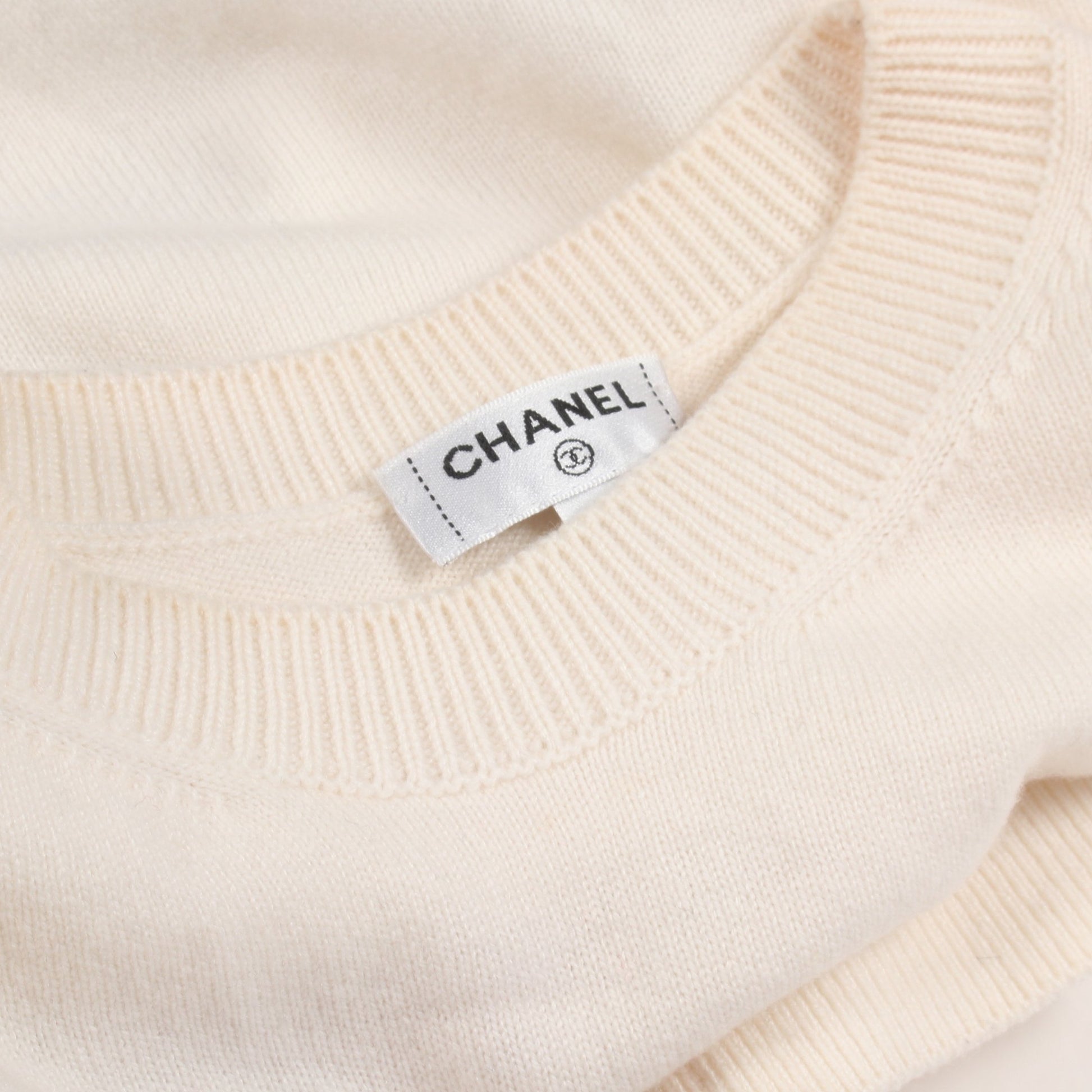 ココマーク ニット カシミヤ オフホワイト マルチカラー シャネル トップス CHANEL