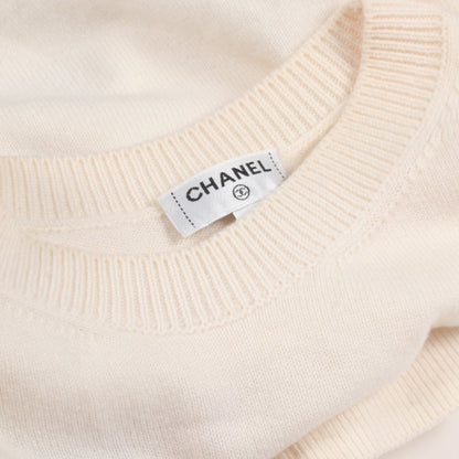 ココマーク ニット カシミヤ オフホワイト マルチカラー シャネル トップス CHANEL