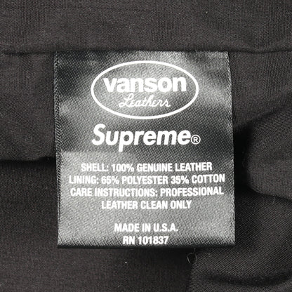 Supreme × Vanson Leathers Ghost Rider Jacket ブルゾン ジャケット レザー ホワイト イエロー オレンジブラウン シュプリーム アウター Supreme