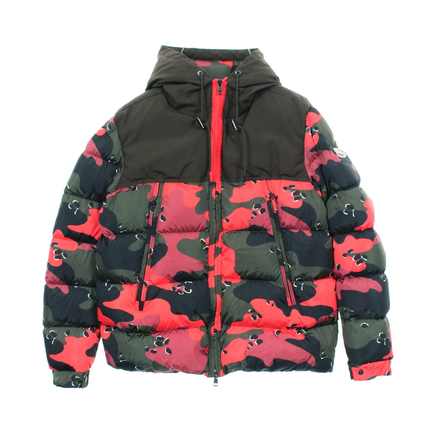 EYMERIC フード付き ダウンジャケット ナイロン カーキグリーン レッド ブラック モンクレール アウター MONCLER