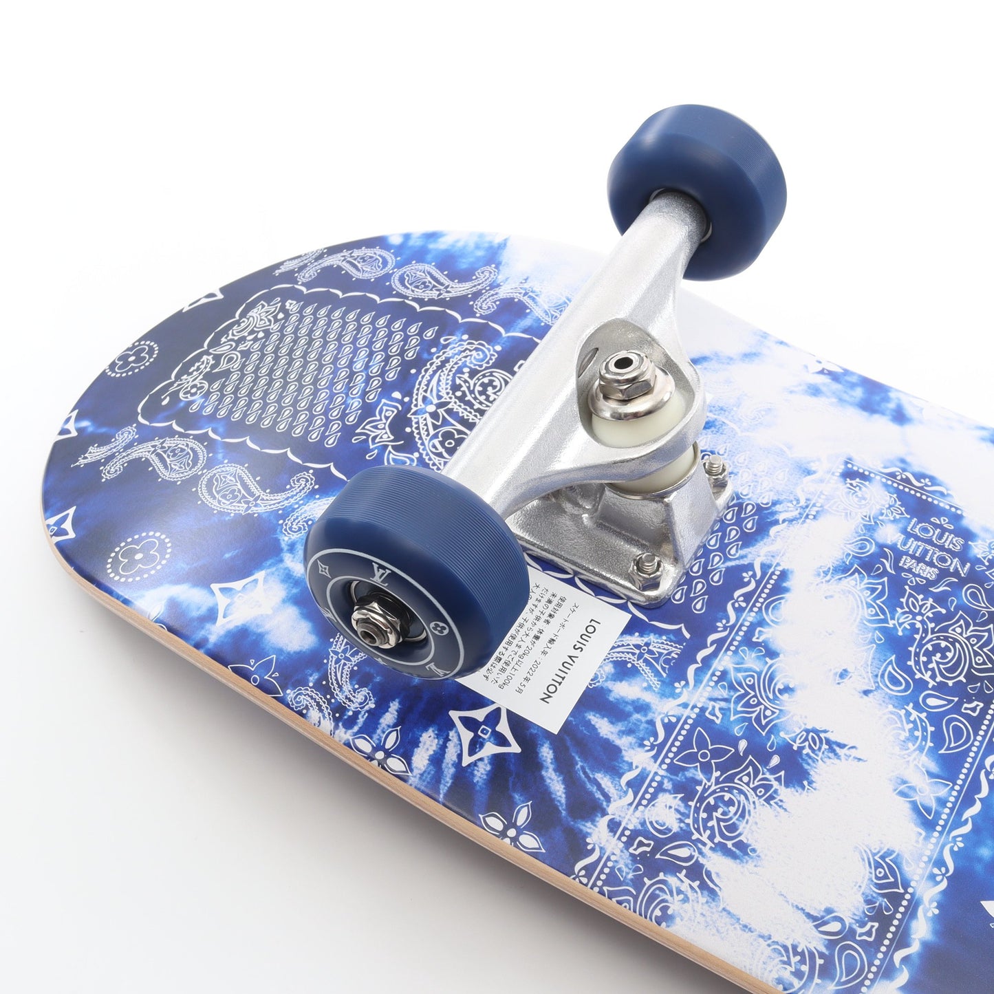 モノグラム バンダナ スケートボード インテリア ウッド ネイビー ダークブルー ホワイト ルイヴィトン 財布・小物 LOUIS VUITTON