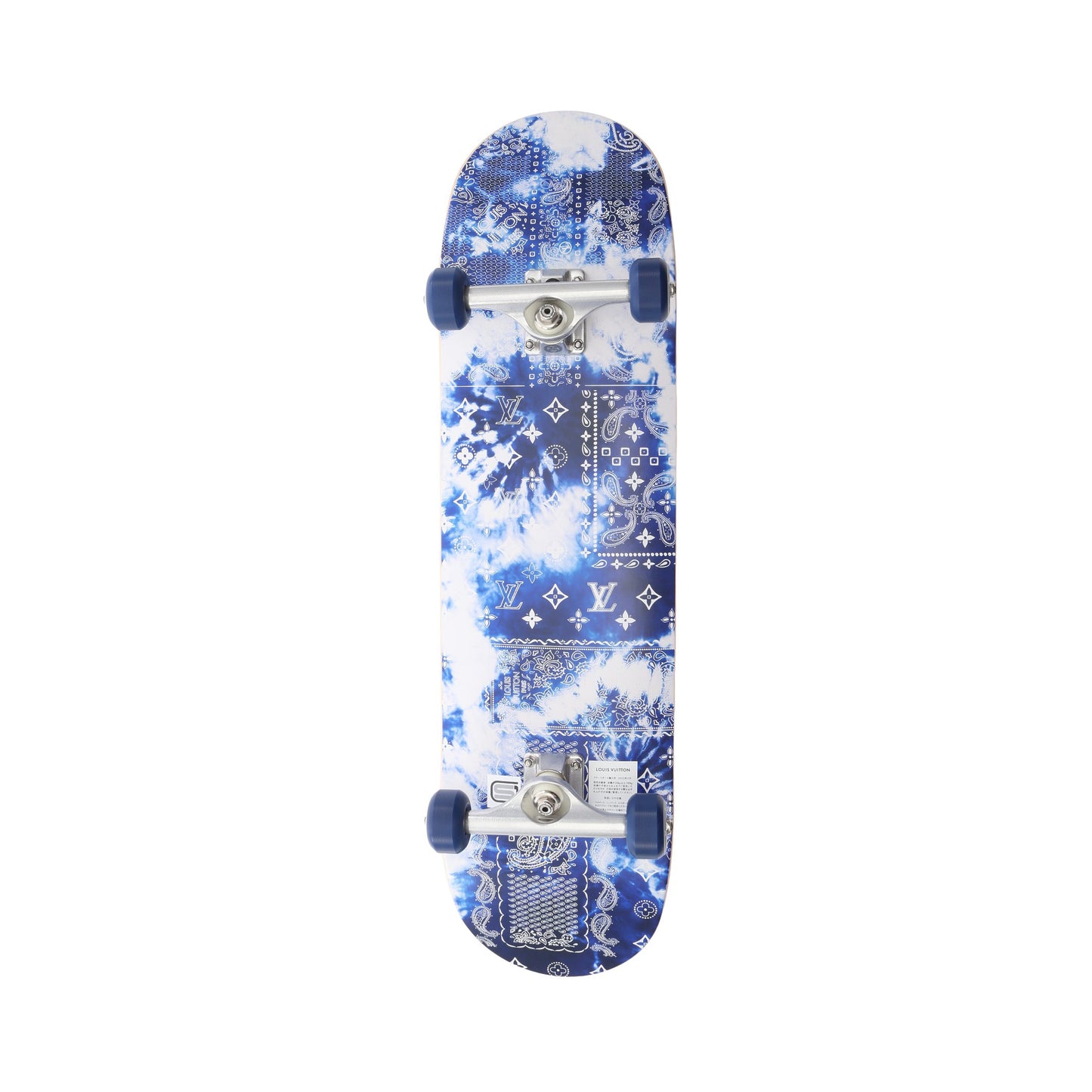 モノグラム バンダナ スケートボード インテリア ウッド ネイビー ダークブルー ホワイト ルイヴィトン 財布・小物 LOUIS VUITTON