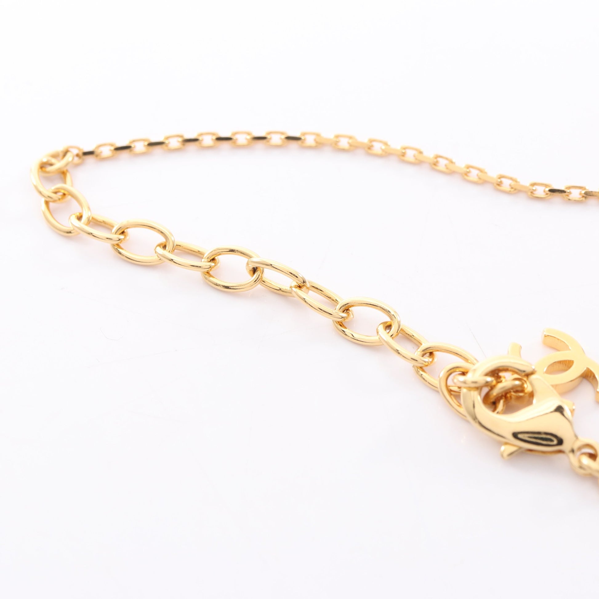 ココマーク 乗馬 ネックレス GP ゴールド ホワイト ブラック L26P シャネル アクセサリー CHANEL