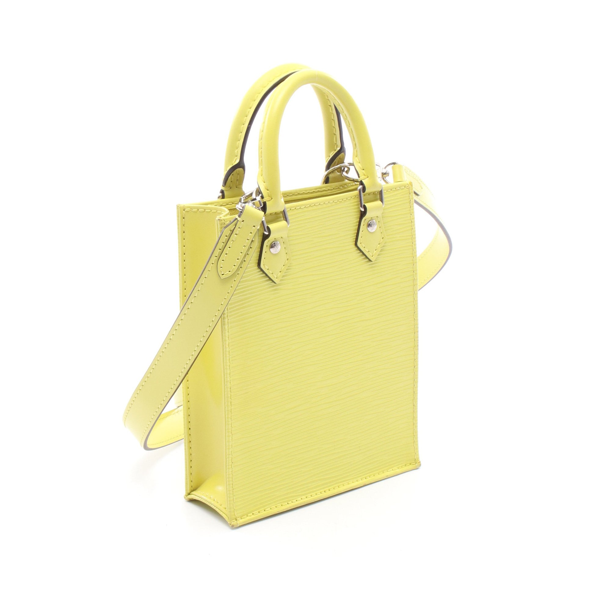 プティット サックプラ エピ ハンドバッグ レザー イエローグリーン 2WAY ルイヴィトン バッグ LOUIS VUITTON