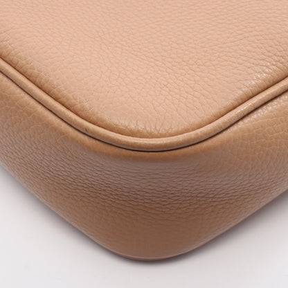 ソーホー ディスコバッグ インターロッキングG ショルダーバッグ レザー ベージュ タッセル グッチ バッグ GUCCI