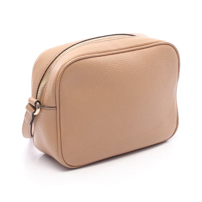 ソーホー ディスコバッグ インターロッキングG ショルダーバッグ レザー ベージュ タッセル グッチ バッグ GUCCI