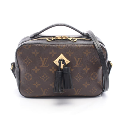 サントンジュ モノグラム ノワール ショルダーバッグ PVC レザー ブラウン ブラック ルイヴィトン バッグ LOUIS VUITTON