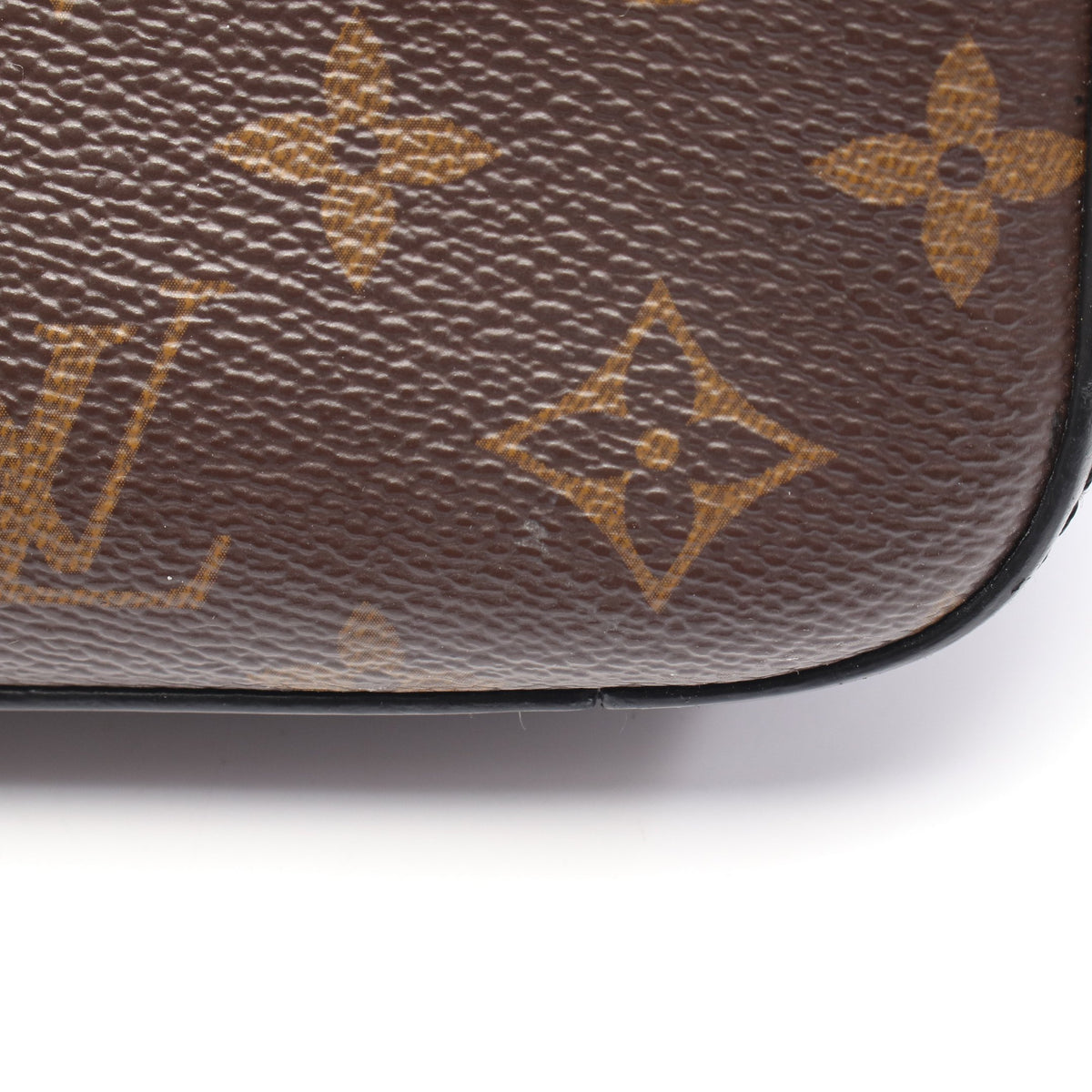 サントンジュ モノグラム ノワール ショルダーバッグ PVC レザー ブラウン ブラック ルイヴィトン バッグ LOUIS VUITTON