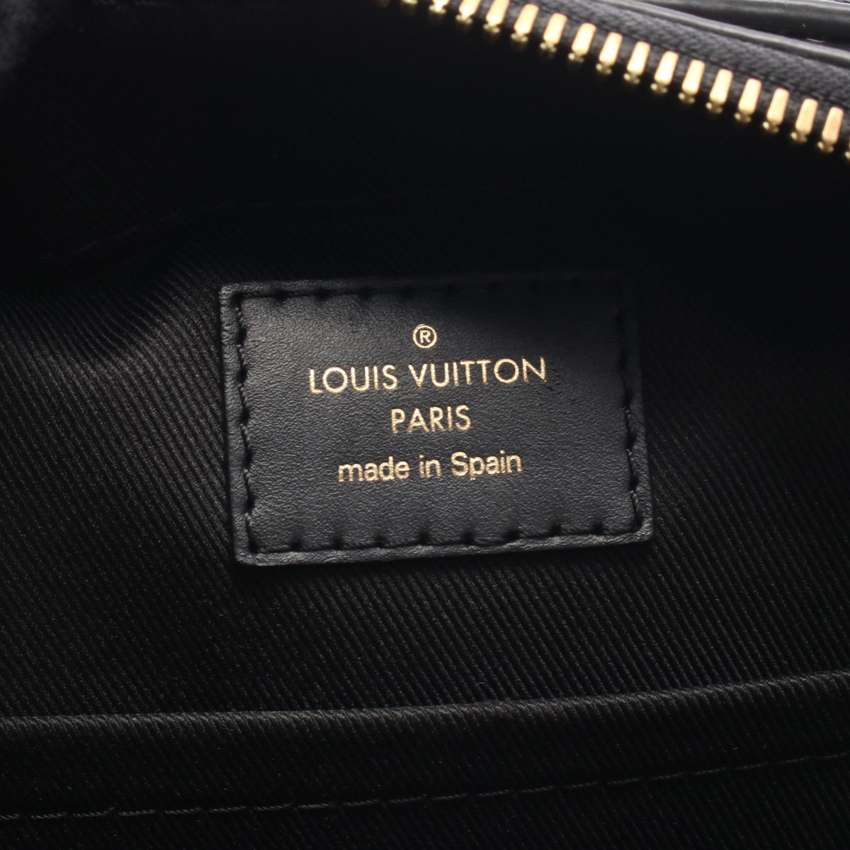 サントンジュ モノグラム ノワール ショルダーバッグ PVC レザー ブラウン ブラック ルイヴィトン バッグ LOUIS VUITTON