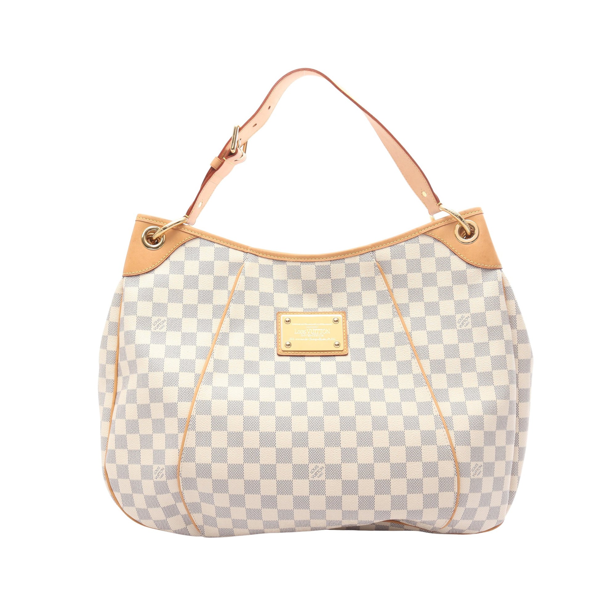 ガリエラGM ダミエアズール ワンショルダーバッグ PVC レザー ホワイト ルイヴィトン バッグ LOUIS VUITTON