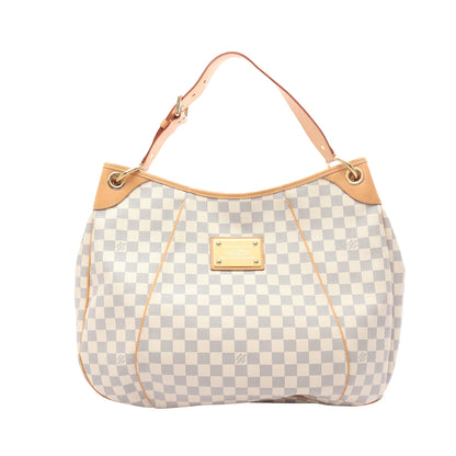 ガリエラGM ダミエアズール ワンショルダーバッグ PVC レザー ホワイト ルイヴィトン バッグ LOUIS VUITTON