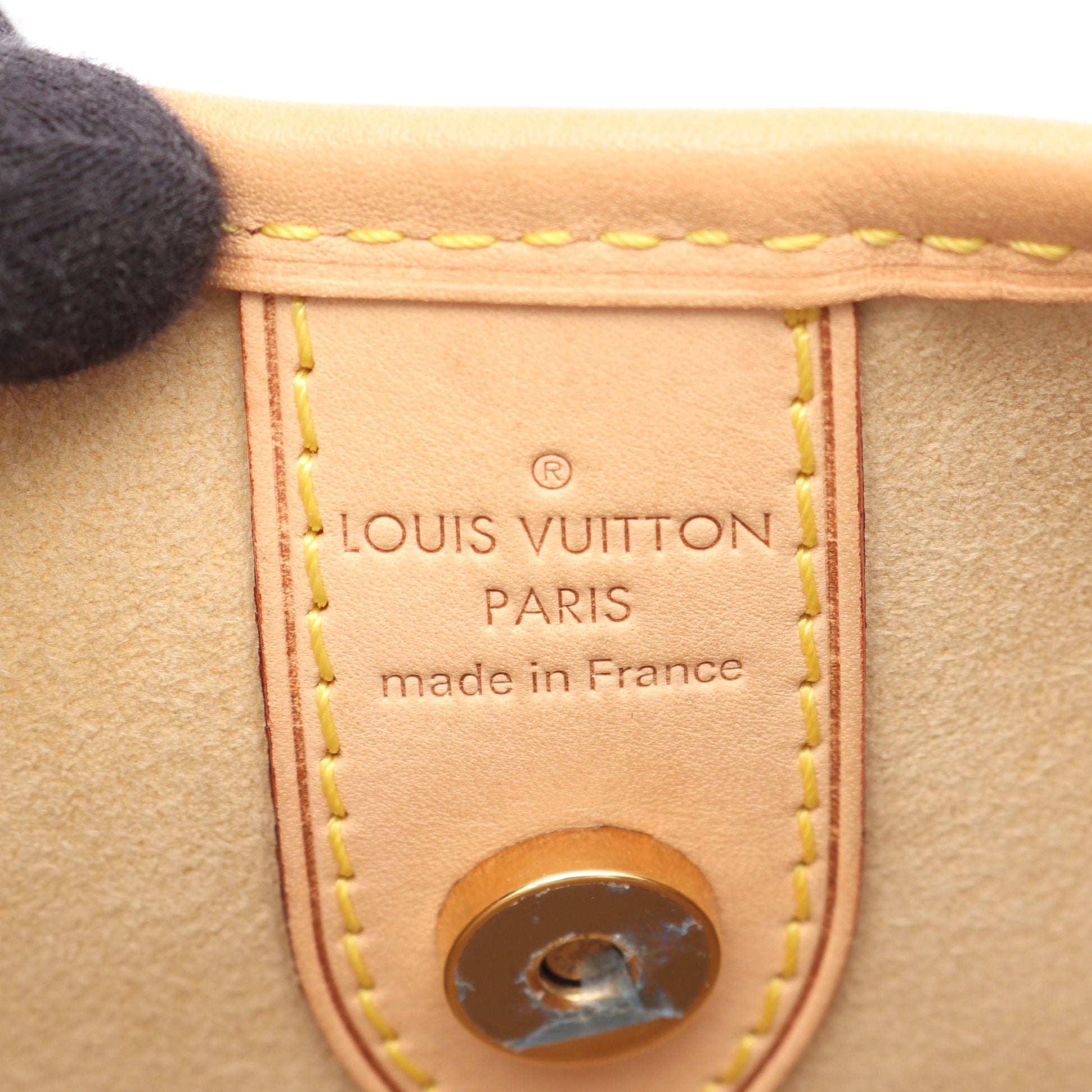 ガリエラGM ダミエアズール ワンショルダーバッグ PVC レザー ホワイト ルイヴィトン バッグ LOUIS VUITTON