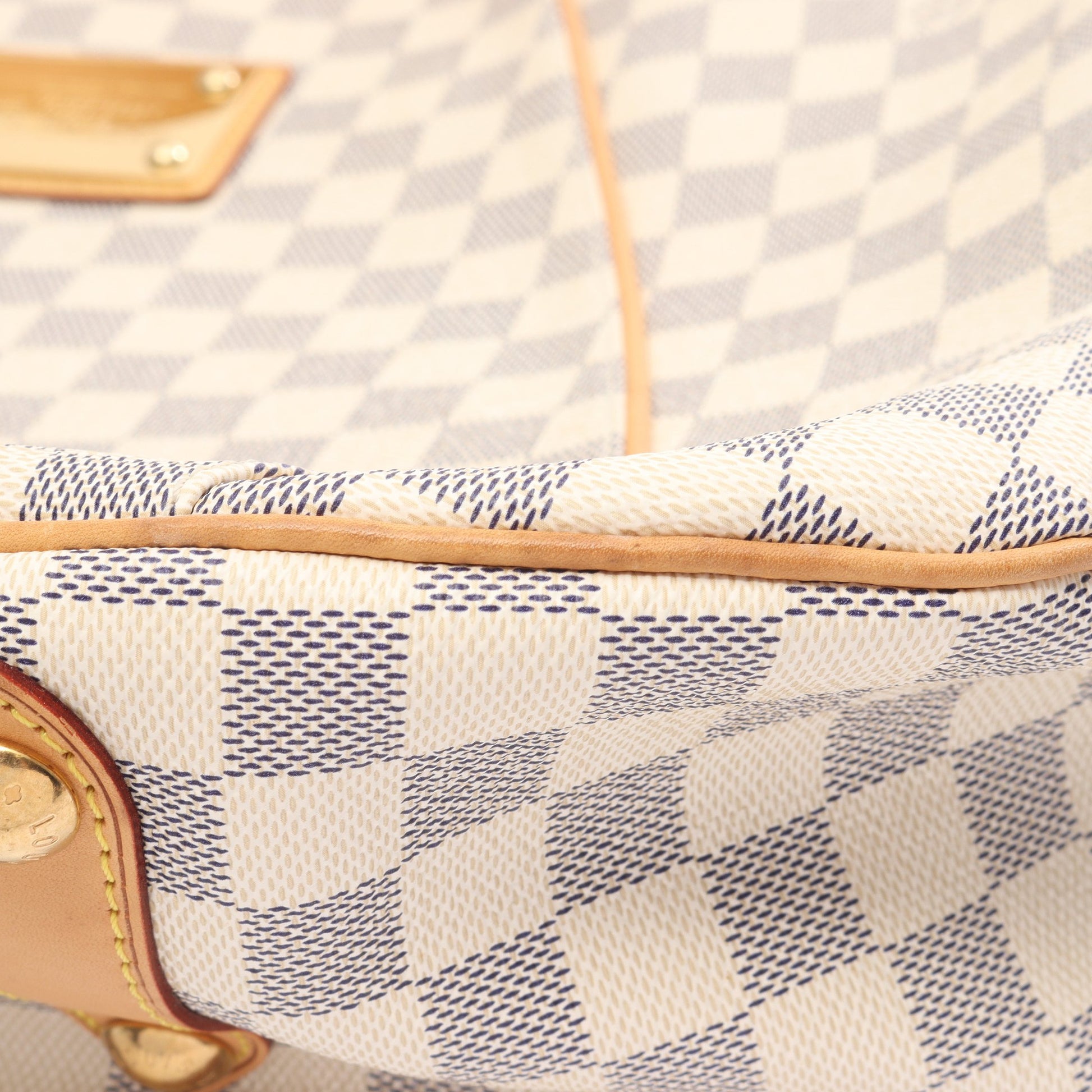 ガリエラGM ダミエアズール ワンショルダーバッグ PVC レザー ホワイト ルイヴィトン バッグ LOUIS VUITTON