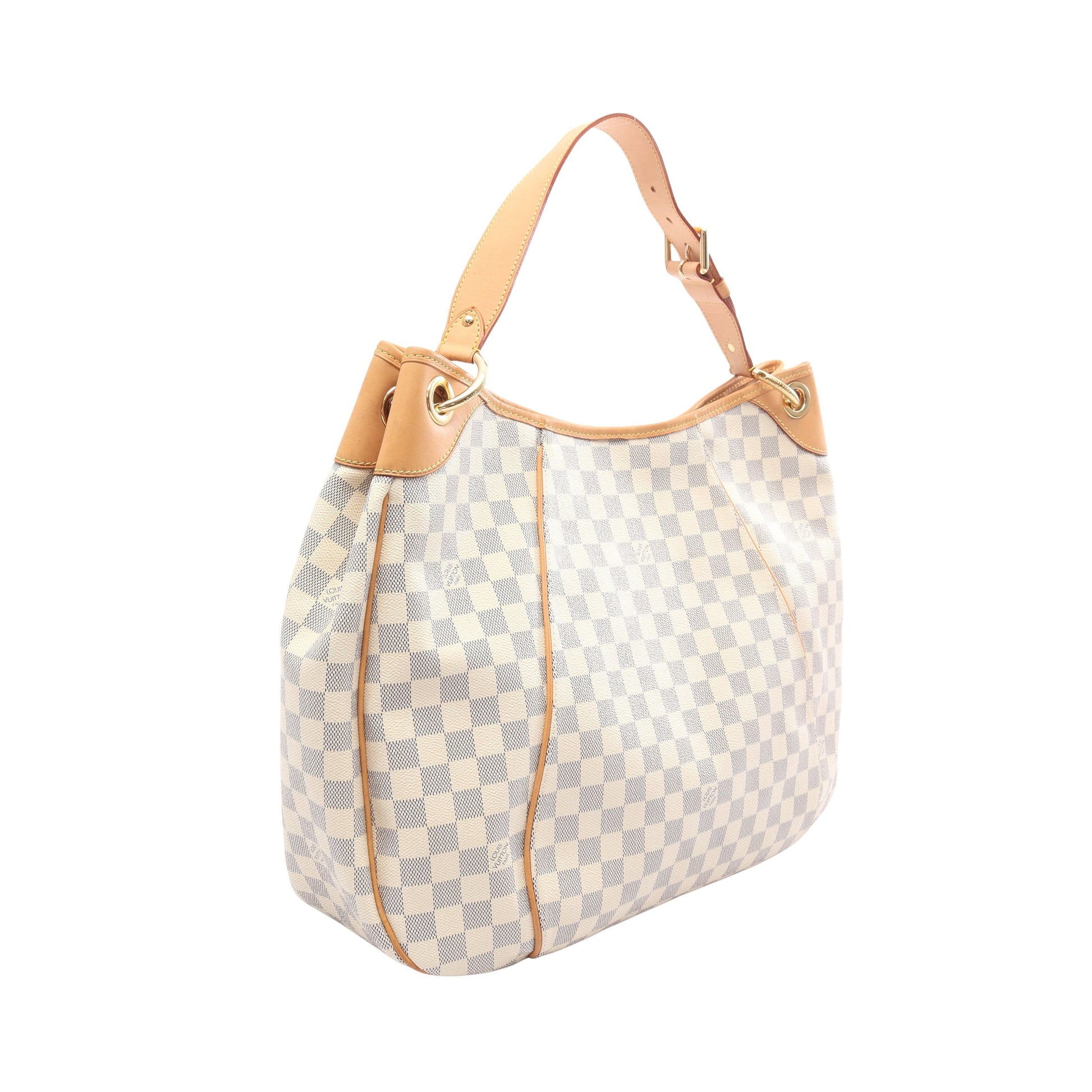 ガリエラGM ダミエアズール ワンショルダーバッグ PVC レザー ホワイト ルイヴィトン バッグ LOUIS VUITTON