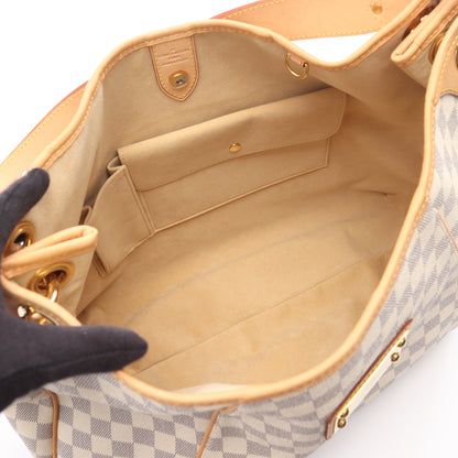 ガリエラGM ダミエアズール ワンショルダーバッグ PVC レザー ホワイト ルイヴィトン バッグ LOUIS VUITTON