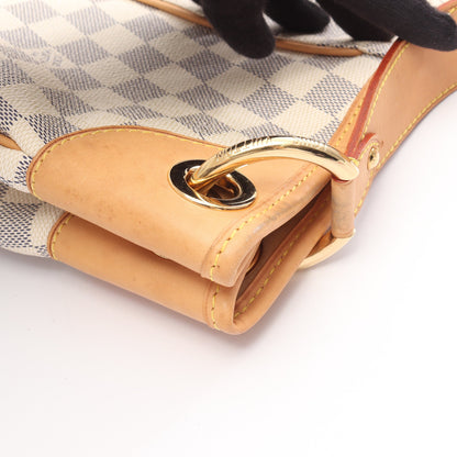 ガリエラGM ダミエアズール ワンショルダーバッグ PVC レザー ホワイト ルイヴィトン バッグ LOUIS VUITTON