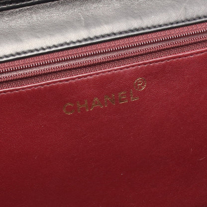 マトラッセ チェーンショルダーバッグ ラムスキン ブラック ゴールド金具 シャネル バッグ CHANEL