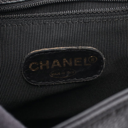 トリプルココマーク バックパック リュックサック キャビアスキン ブラック ゴールド金具 シャネル バッグ CHANEL