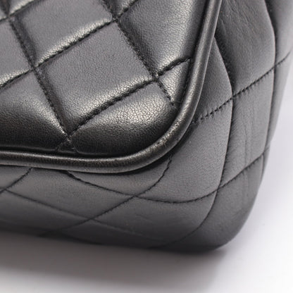 マトラッセ チェーンショルダーバッグ ラムスキン ブラック ゴールド金具 タッセル シャネル バッグ CHANEL