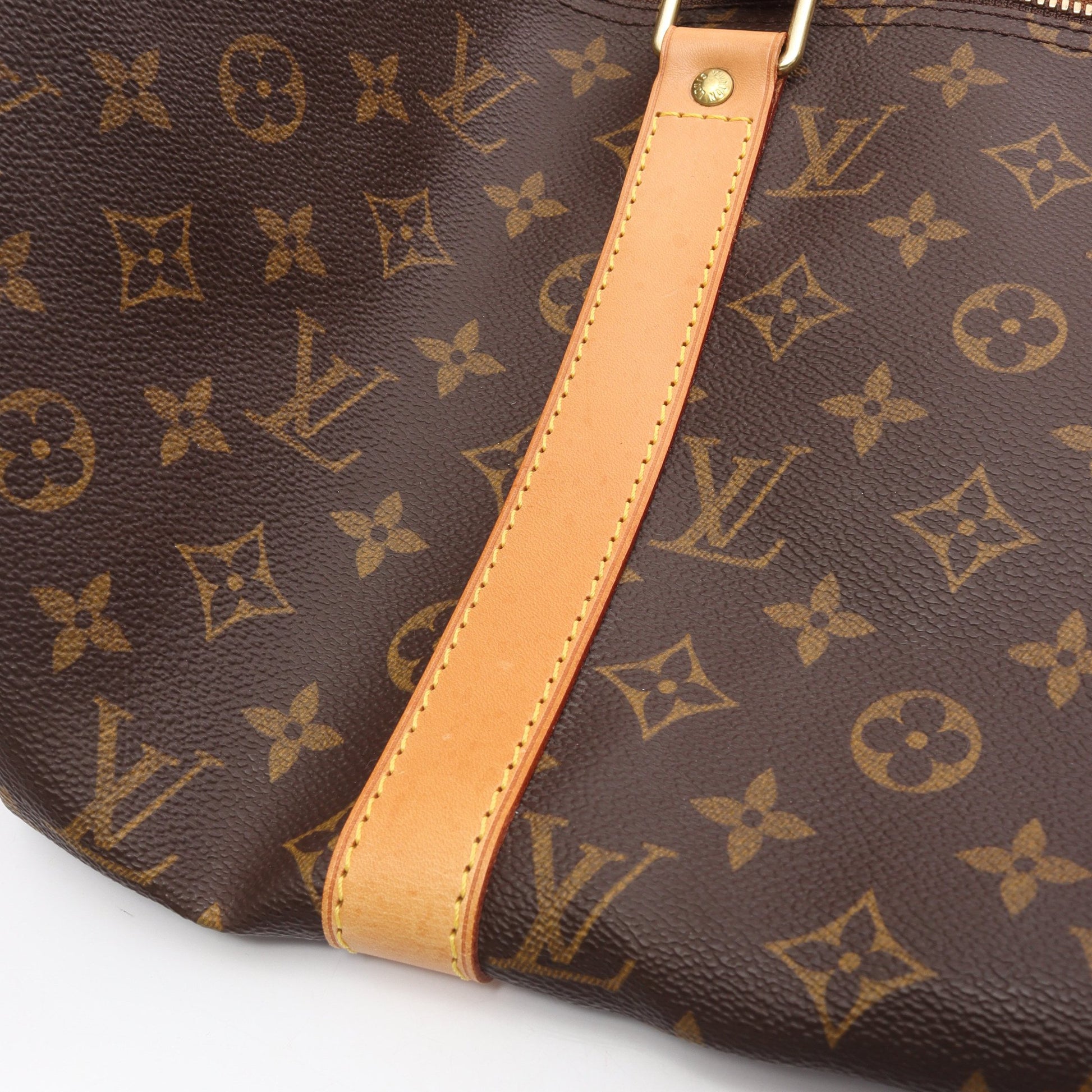 キーポル50 モノグラム ボストンバッグ PVC レザー ブラウン ルイヴィトン バッグ LOUIS VUITTON