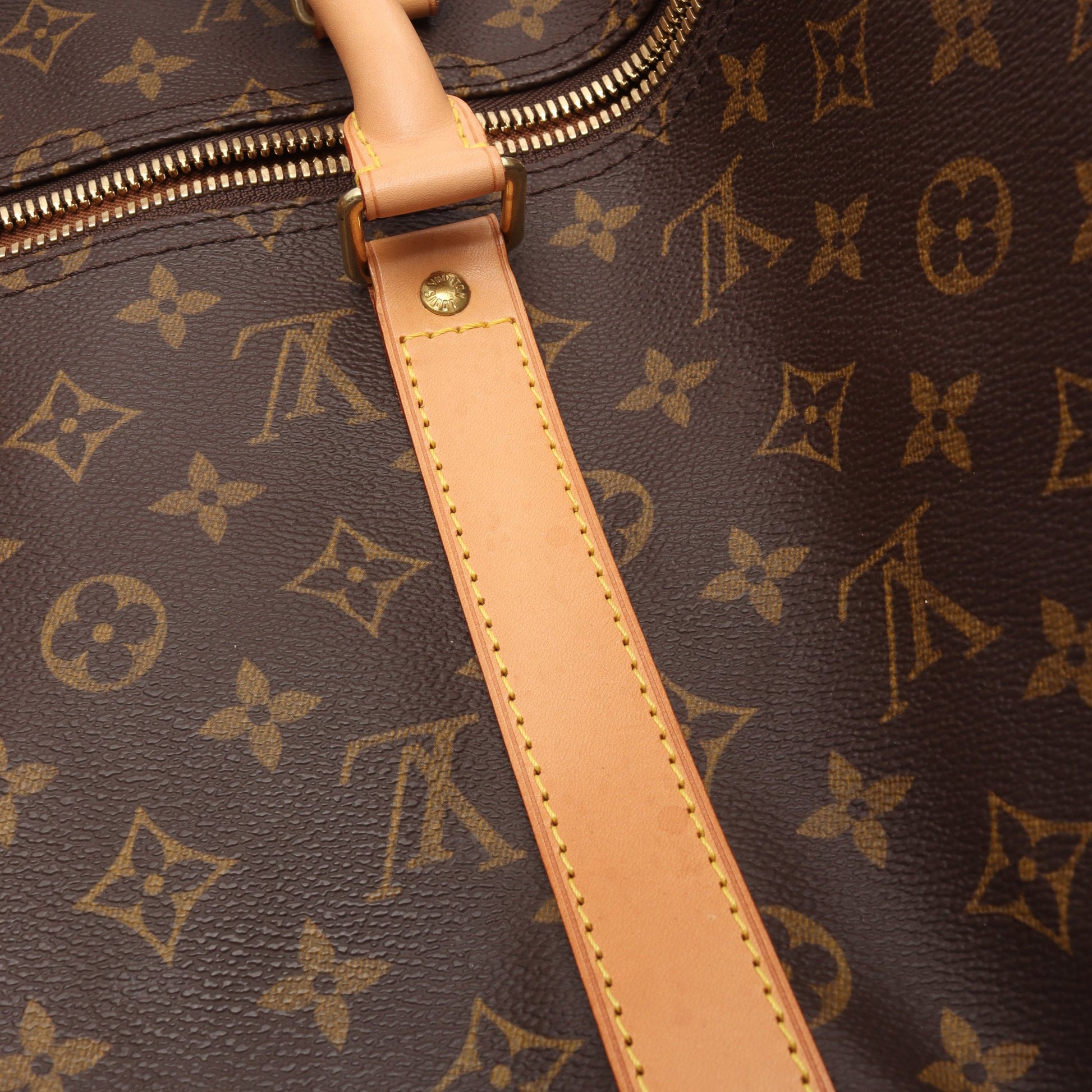 キーポル50 モノグラム ボストンバッグ PVC レザー ブラウン ルイヴィトン バッグ LOUIS VUITTON