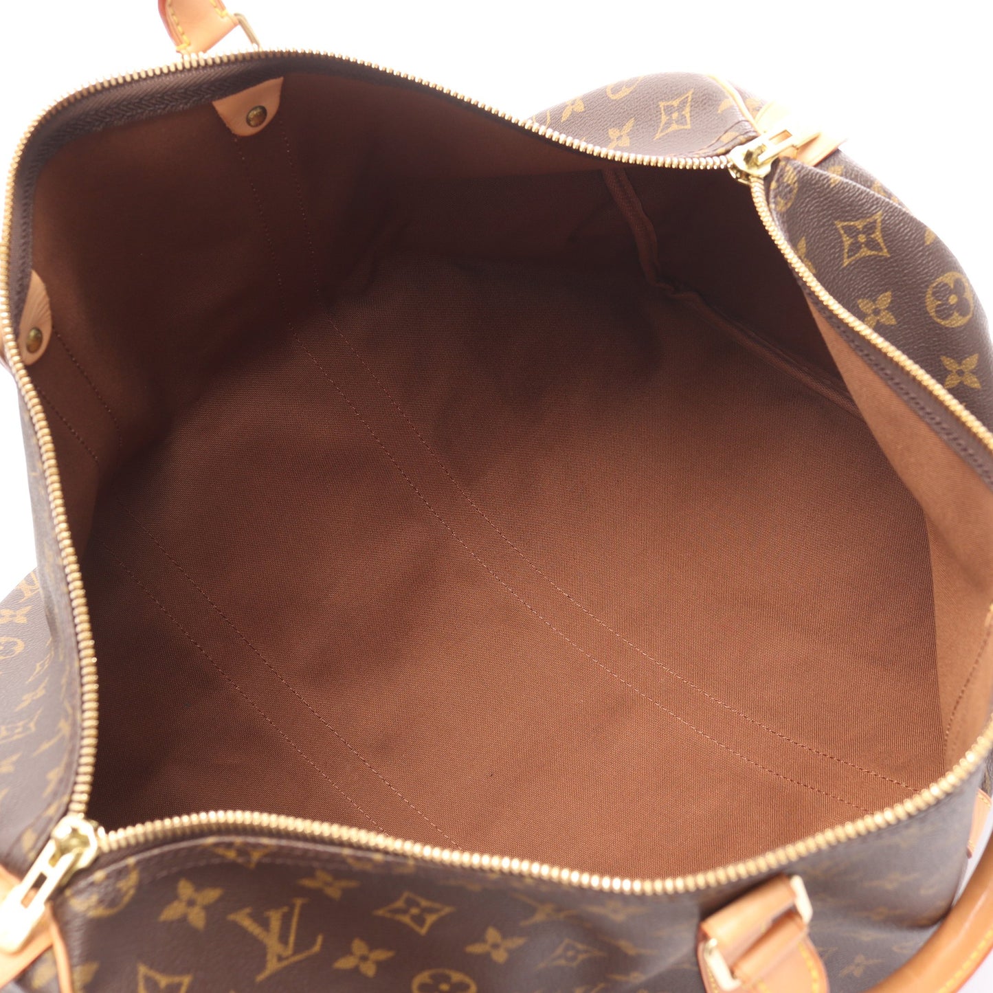 キーポル50 モノグラム ボストンバッグ PVC レザー ブラウン ルイヴィトン バッグ LOUIS VUITTON