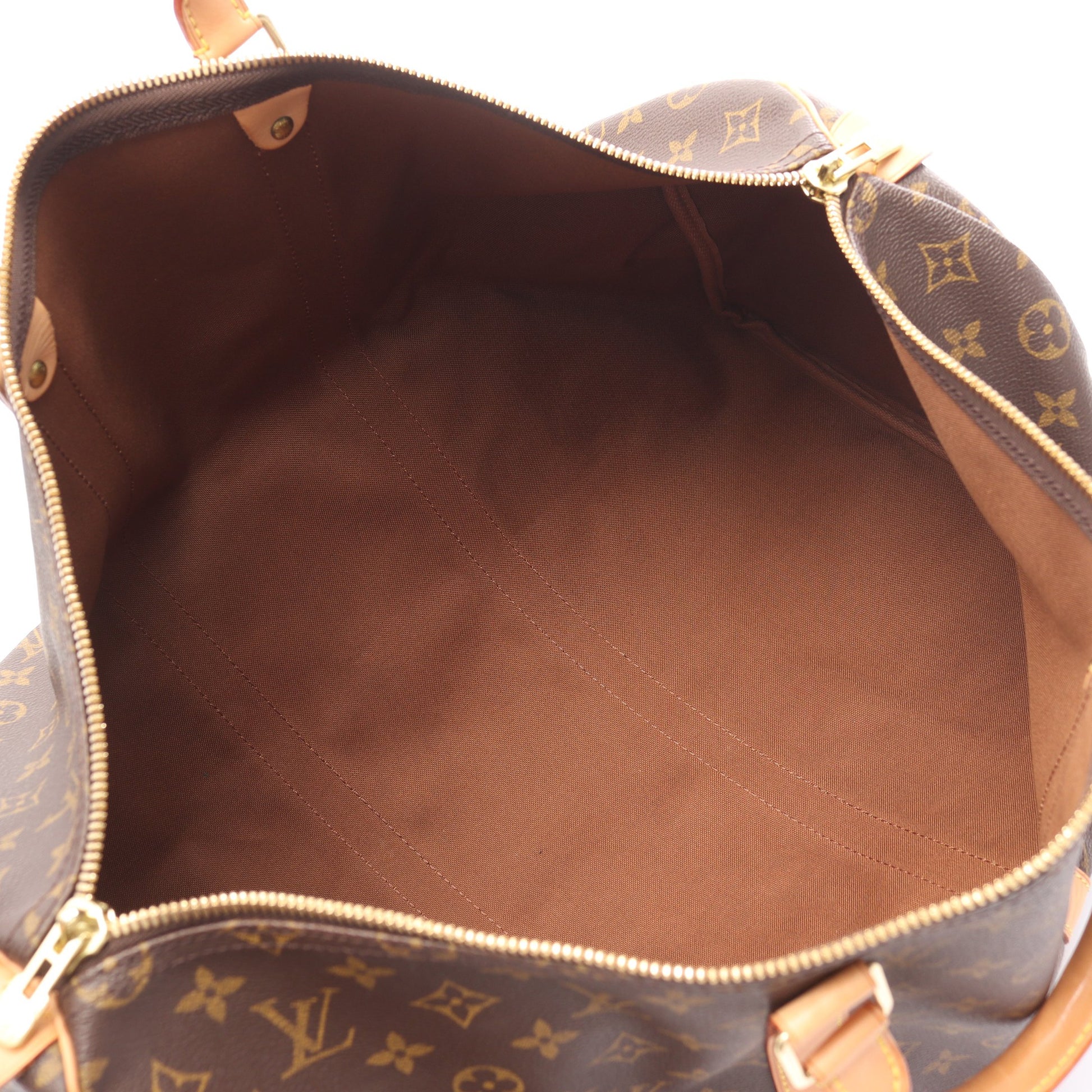 キーポル50 モノグラム ボストンバッグ PVC レザー ブラウン ルイヴィトン バッグ LOUIS VUITTON