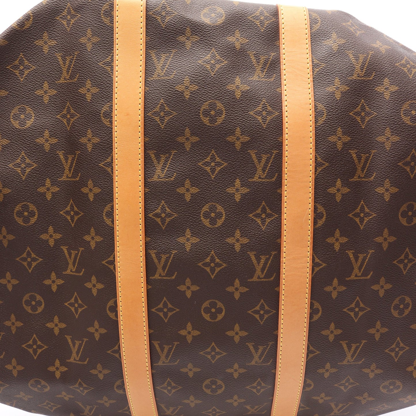 キーポル50 モノグラム ボストンバッグ PVC レザー ブラウン ルイヴィトン バッグ LOUIS VUITTON