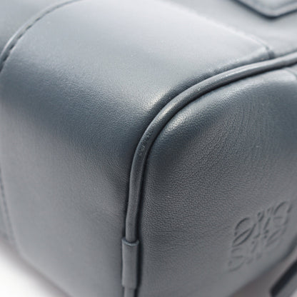 アマソナ16 スクエア ハンドバッグ レザー ダークブルー 2WAY ロエベ バッグ LOEWE