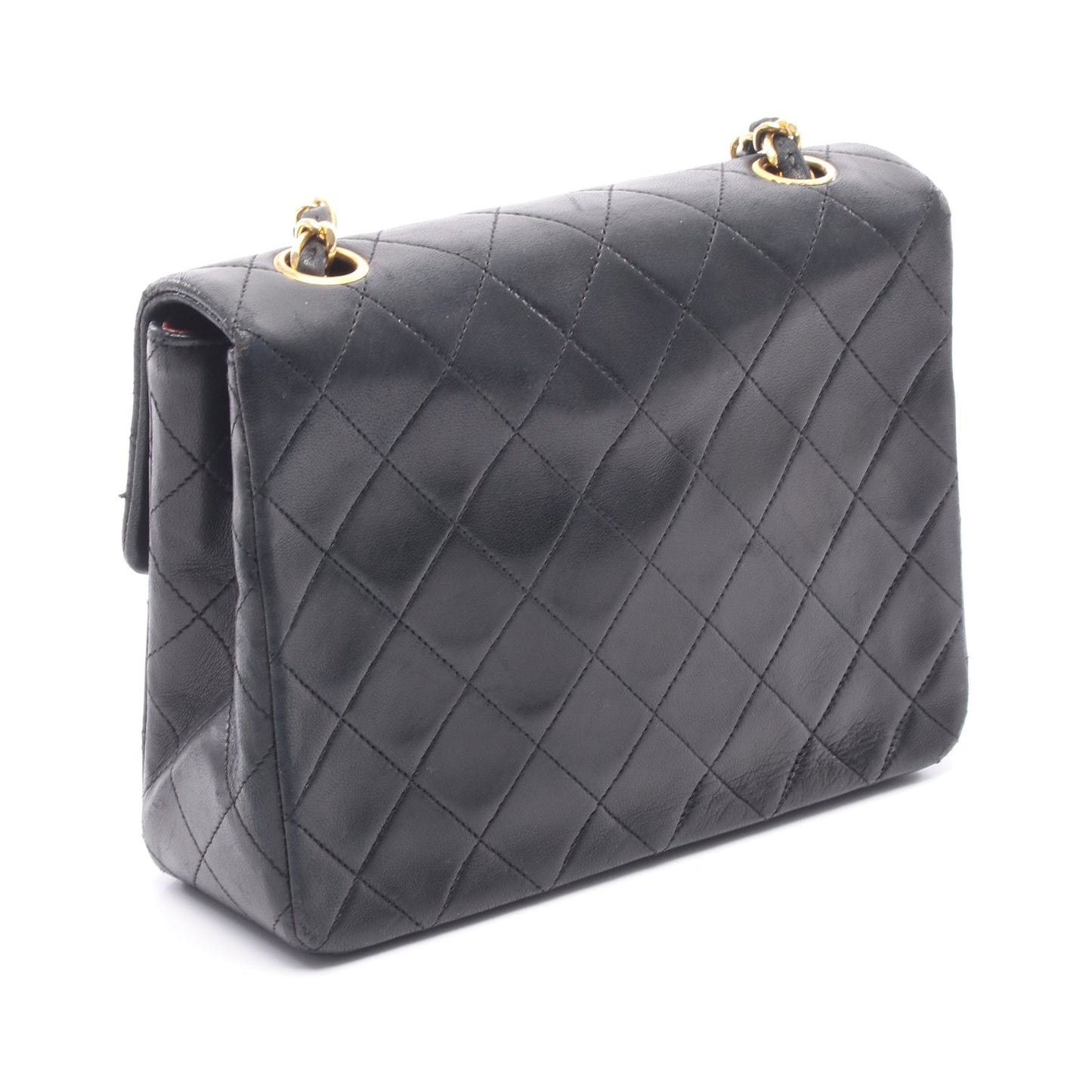 ミニマトラッセ20 チェーンショルダーバッグ ラムスキン ブラック ゴールド金具 シャネル バッグ CHANEL