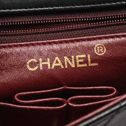 ミニマトラッセ20 チェーンショルダーバッグ ラムスキン ブラック ゴールド金具 シャネル バッグ CHANEL