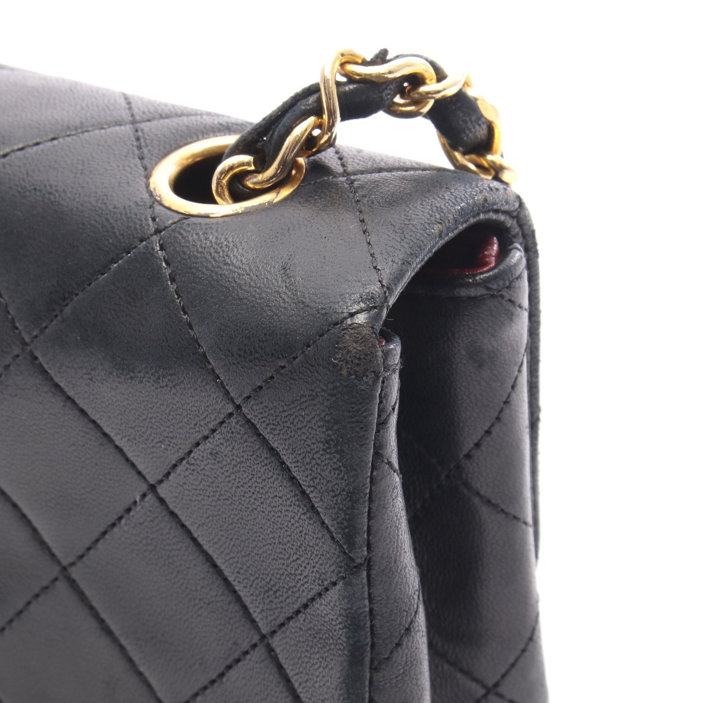 ミニマトラッセ20 チェーンショルダーバッグ ラムスキン ブラック ゴールド金具 シャネル バッグ CHANEL