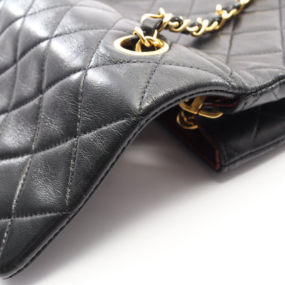 ミニマトラッセ20 チェーンショルダーバッグ ラムスキン ブラック ゴールド金具 ヴィンテージ シャネル バッグ CHANEL