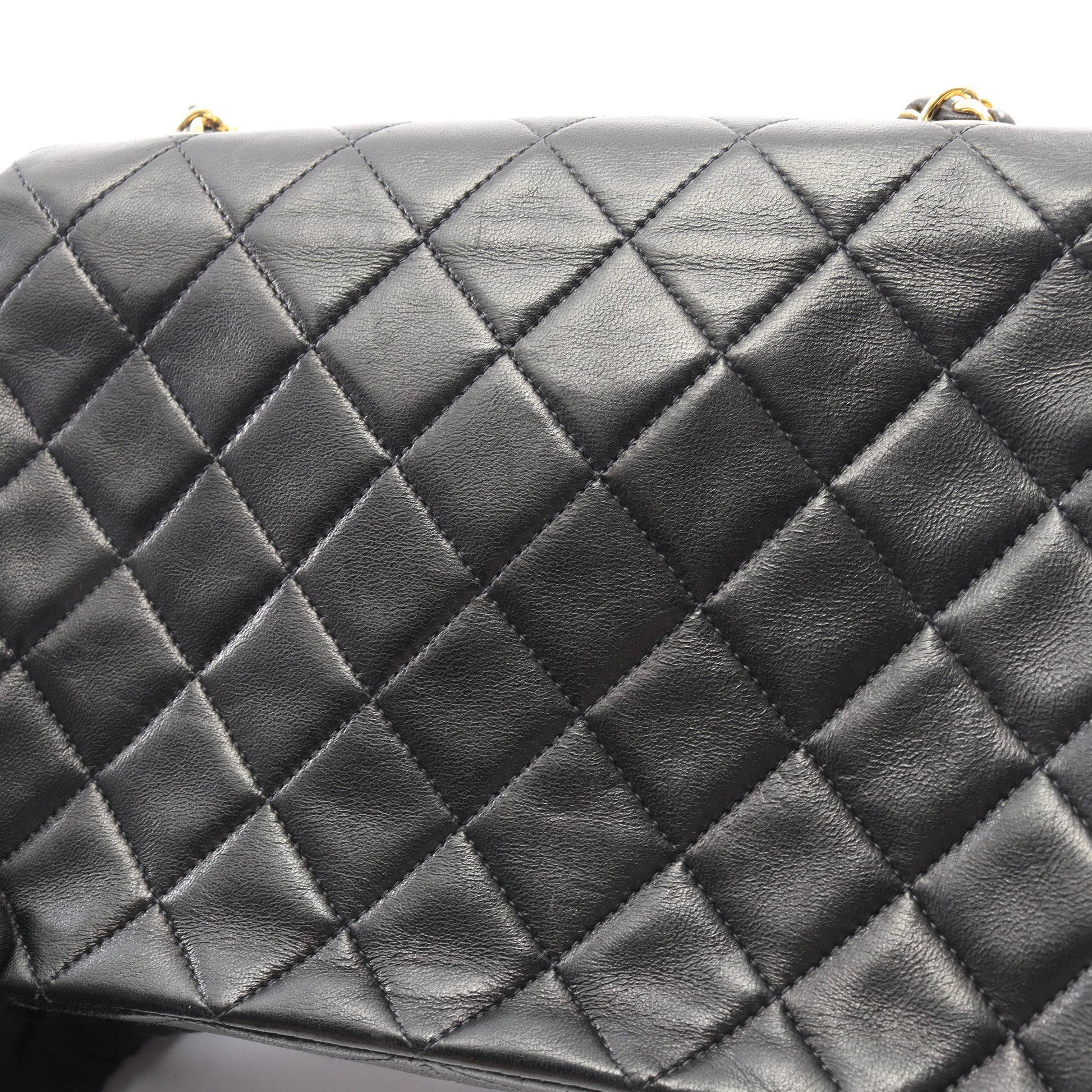 ミニマトラッセ20 チェーンショルダーバッグ ラムスキン ブラック ゴールド金具 ヴィンテージ シャネル バッグ CHANEL