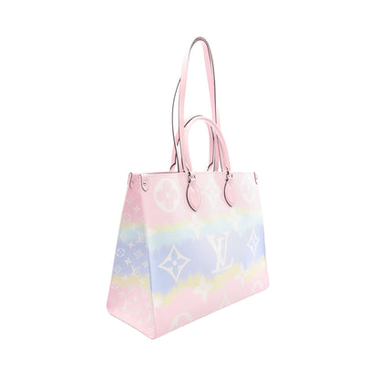 オンザゴー GM LVエスカル パステル ショルダーバッグ PVC レザー ピンク マルチカラー 沖縄限定 2WAY ルイヴィトン バッグ LOUIS VUITTON