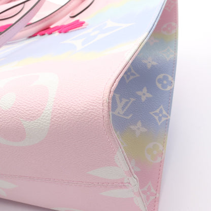 オンザゴー GM LVエスカル パステル ショルダーバッグ PVC レザー ピンク マルチカラー 沖縄限定 2WAY ルイヴィトン バッグ LOUIS VUITTON
