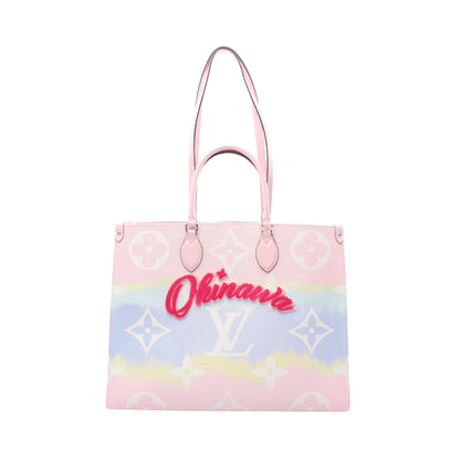 オンザゴー GM LVエスカル パステル ショルダーバッグ PVC レザー ピンク マルチカラー 沖縄限定 2WAY ルイヴィトン バッグ LOUIS VUITTON
