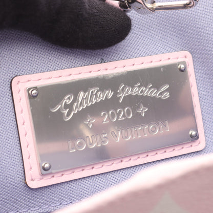 オンザゴー GM LVエスカル パステル ショルダーバッグ PVC レザー ピンク マルチカラー 沖縄限定 2WAY ルイヴィトン バッグ LOUIS VUITTON