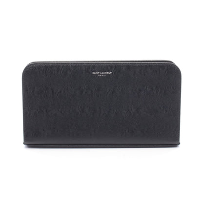 ラウンドファスナー長財布 レザー ブラック サンローランパリ 財布・小物 SAINT LAURENT PARIS