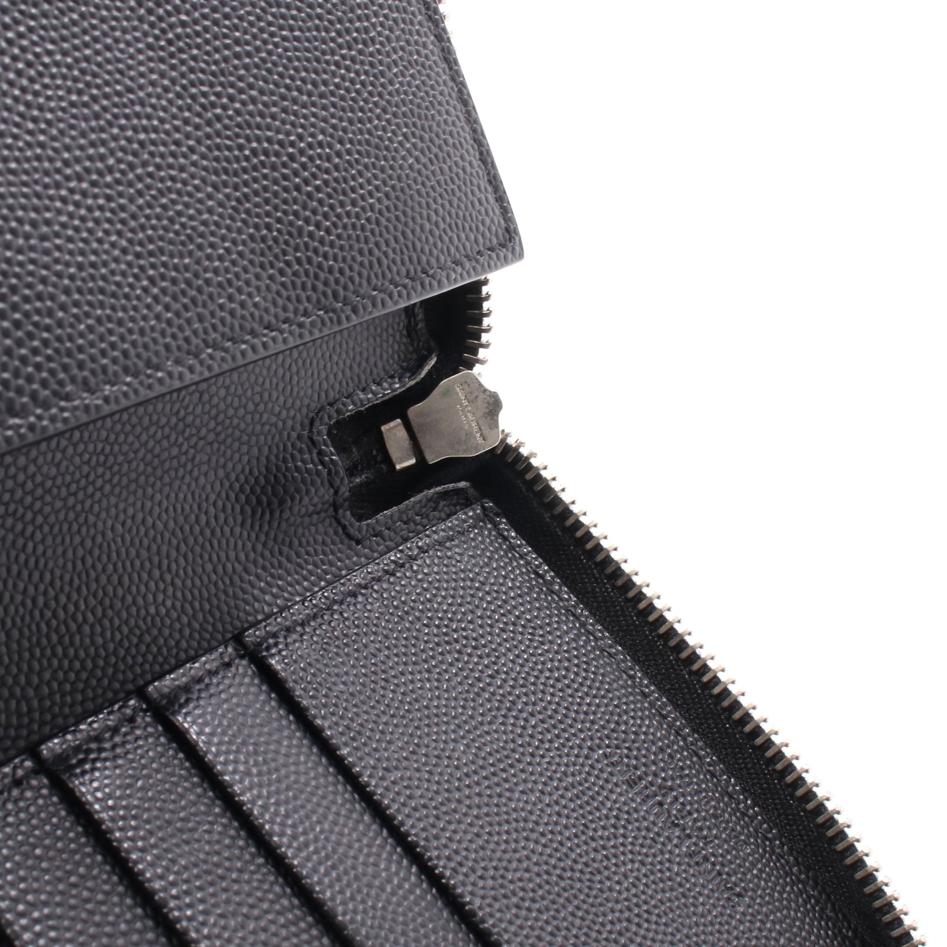 ラウンドファスナー長財布 レザー ブラック サンローランパリ 財布・小物 SAINT LAURENT PARIS